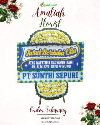 Papan Bunga Duka di Kambu